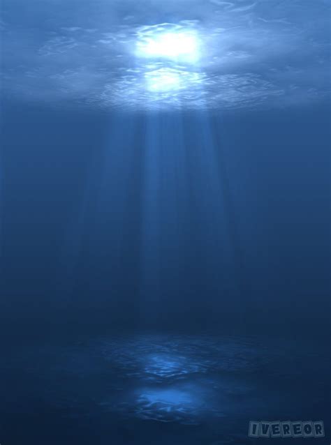 Deep Sea Ray Of Light By Ivereor Underwater Background Underwater
