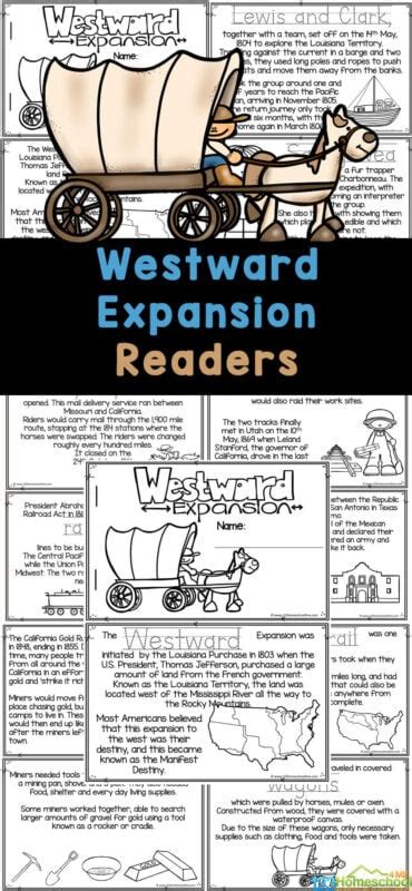 Westward Expansion For Kids Activities Printables And More