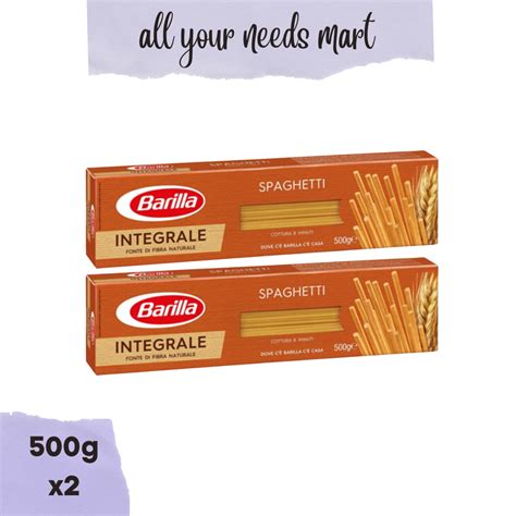 Barilla Integrale Spaghetti Whole Wheat 500g X 2 Lazada Ph
