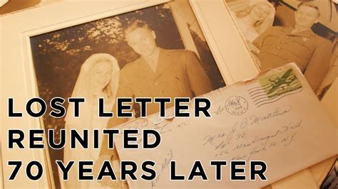 Lost Love Letter Reunited with Family 70 years Later - Lost Letter
