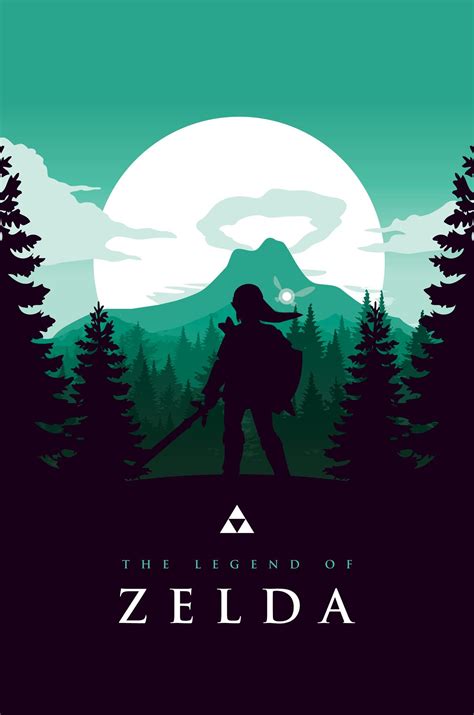 A Legend Of Zelda Poster Design Inspired By The Work Of Olly Moss