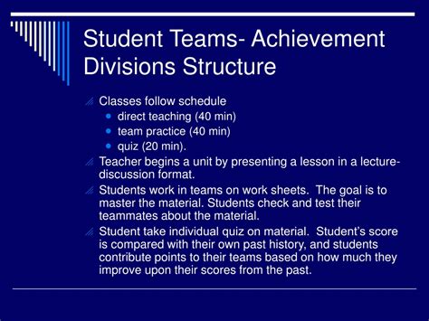 Ppt Cooperative Learning Implementing Student Teams And Achievement