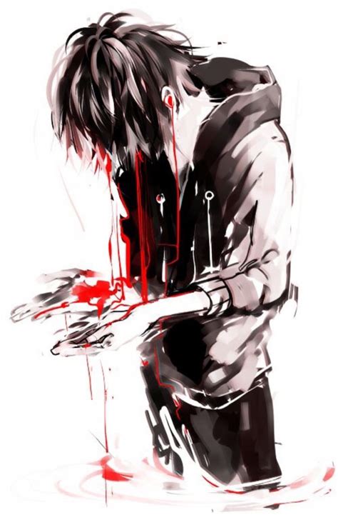 Anime Boy Bleeding