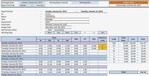 Blank Excel Biweekly Timesheet Template With Formulas And Excel