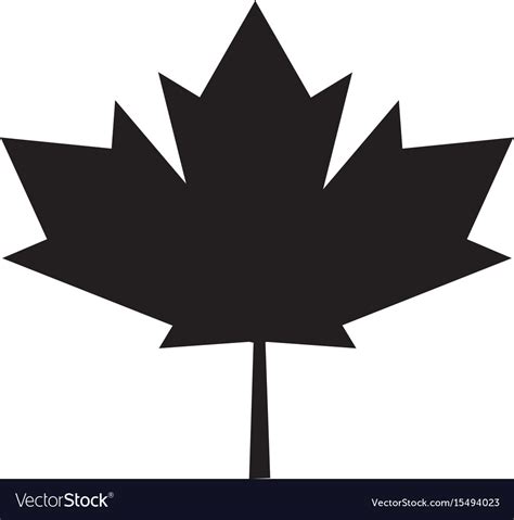 Maple Leaf Icon On White Background Maple Leaf Vector Image