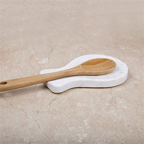Creative Home Natural Marble Spoon Rest Ladle Utensil Holder 79 L X