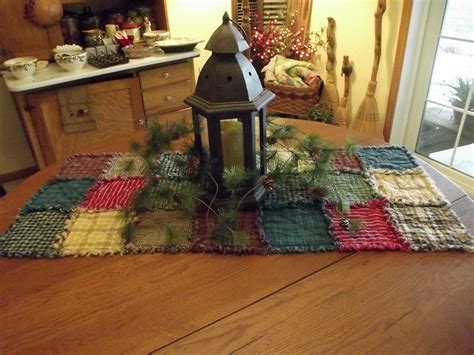 Rustic Rag Quilt Table Runners Made To Order Handmade