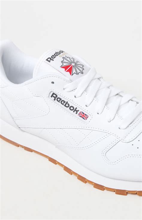 Reebok Classic Leather White Shoes Pacsun