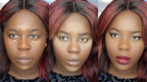 How To Contour Highlight And Color Correct Tutorial For Dark Skin