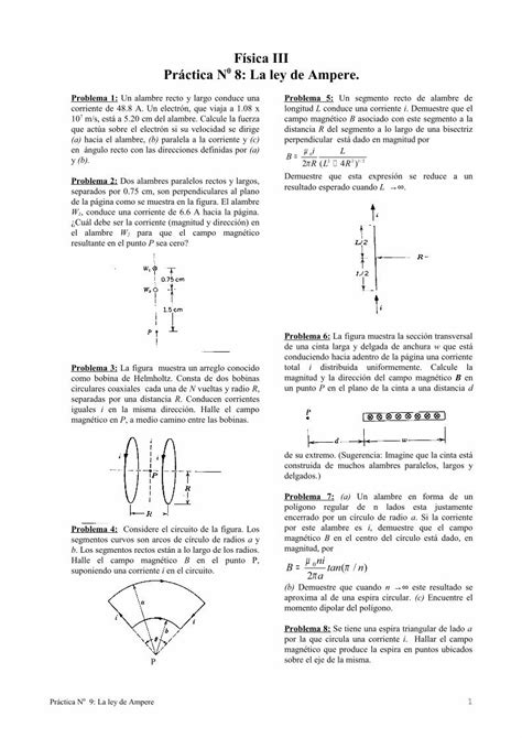 Pdf Física Iii Práctica N0 8 La Ley De Ampere · Transversal De Un