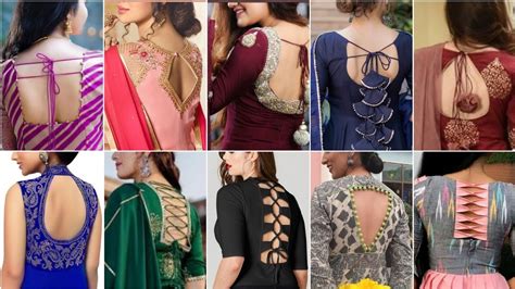 Gorgeous Designer Dress Back Neck Designsdress Neck Design Ideasdress Collection Youtube