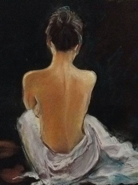 Mujer de espalda,en pastel | Mujer de espaldas, Dibujos, Arte