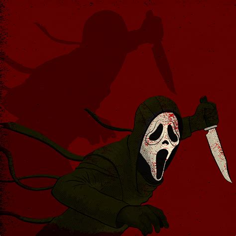 A Ghostface Illustration I Did A While Ago Using The Same Pose From The
