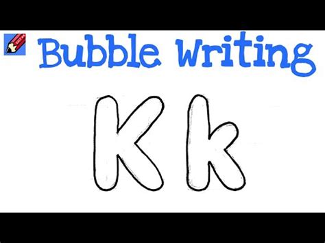 Learn how to tag graffiti name. How to Draw Bubble Writing Real Easy - Letter K - YouTube