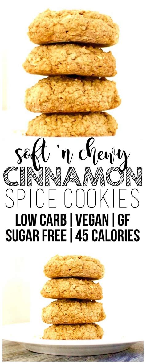 Looking for low calorie cookies? Vegan Cinnamon Spice Cookies | Recipe | Healthy low carb ...