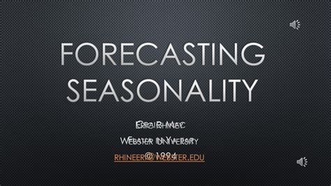 Forecasting Seasonality Using Excel Solver Tutorial Youtube