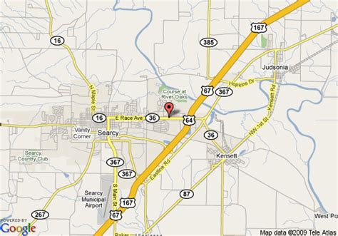 Map Of Searcy Days Inn Searcy