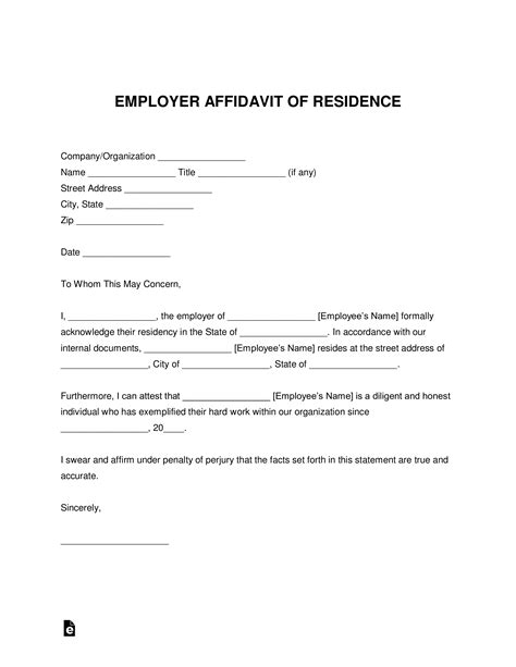 The 1099 is a form that is filled out, not a letter. Free Employer Proof of Residency Letter - Word | PDF - eForms