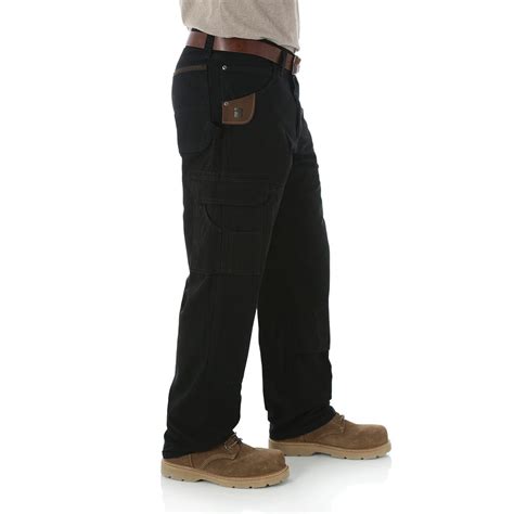 Wrangler Riggs Workwear Ripstop Ranger Cargo Pants Black Gemplers