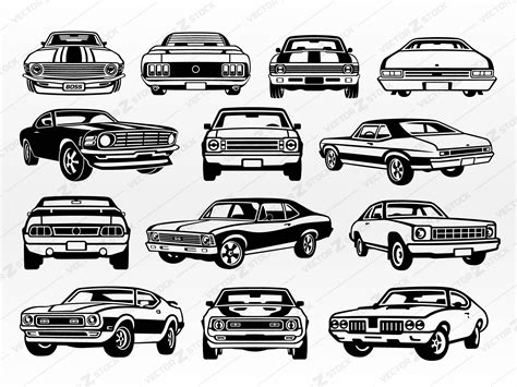 Classic Muscle Cars Svg Muscle Car Svg Classic Car Svg