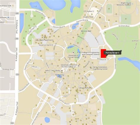 University Of Central Florida Campus Map The World Map