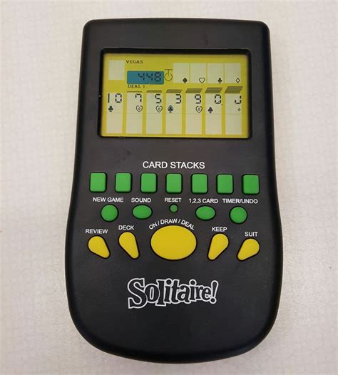 Solitaire Handheld Game Electronic Toy Travel 2011 Works Unbranded