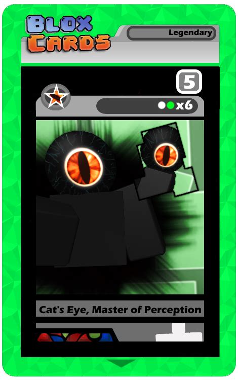 Some codes even give out lucky charms and special titles! Cat's Eye (Archetype) | Blox Cards Wikia | FANDOM powered ...