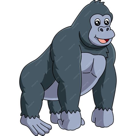 Premium Vector Gorilla Cartoon Clipart Vector Illustration