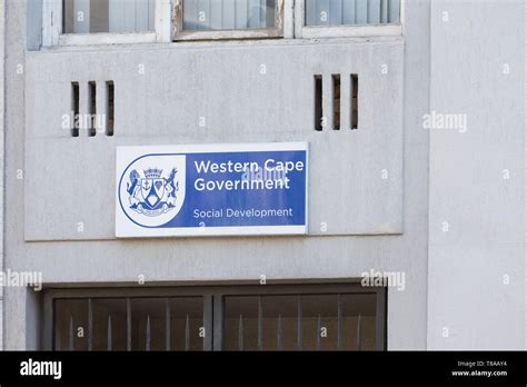 Sign Or Board For Western Cape Government Social Development Department