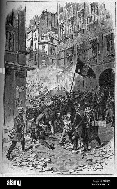 Events Revolutions 1848 1849 France February Revolution Stock