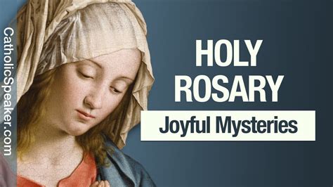 Holy Rosary - Joyful Mysteries (Saturday & Monday) - YouTube