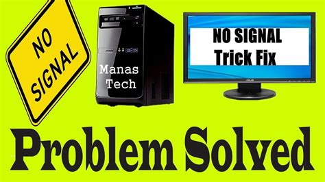 How to fix hdmi no signal issue: No signal on monitor fix it easy | Problem solved, Fix it ...