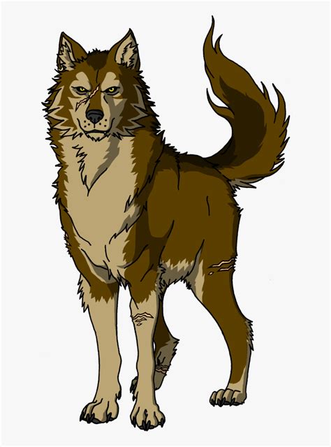 Clip Art Collection Of Free Wolves Brown Wolf Cartoon Png Free
