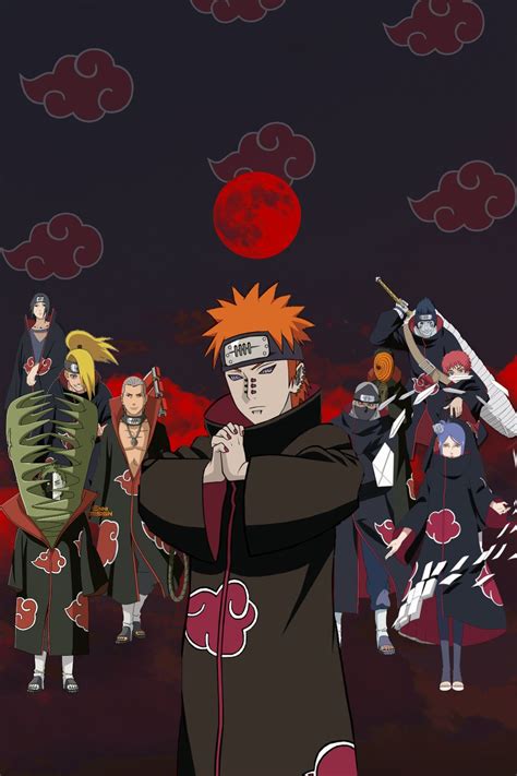 Naruto Akatsuki Wallpaper Pain Konan Zetsu Sasori Cartoon