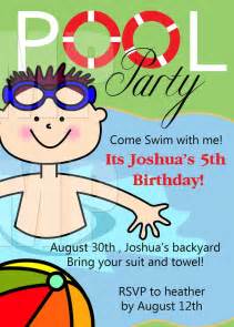 You may also see invitation designs. Free Printable Birthday Pool Party Invitations Templates ...