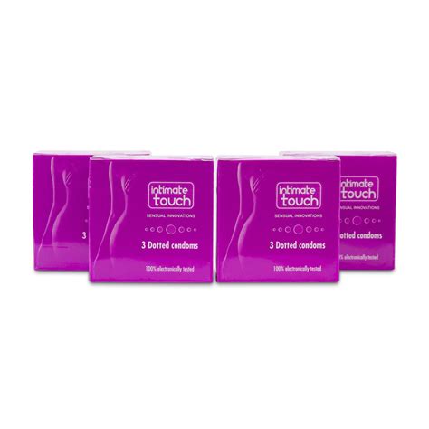 Intimate Touch Dotted Condoms 4 X 3 Pack Buy Online In South
