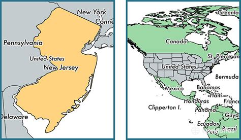 Where Is New Jersey State Where Is New Jersey Located In The World