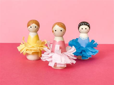 Easy Peg Doll Ideas How To Make A Ballerina