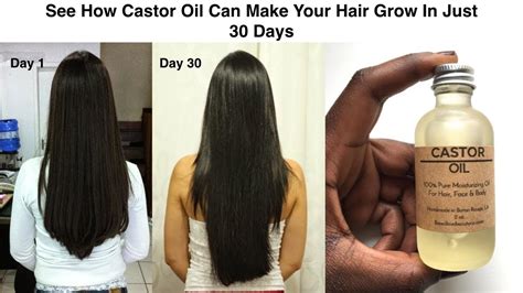 See How Castor Oil Can Make Your Hair Grow In Just 30 Days Youtube