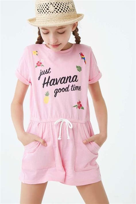 Girls Havana Graphic Romper Kids Forever 21 Kids Outfits Girls