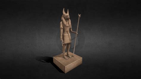 Anubis Ancient Egyptian God Statue 3d Model By Mriot Malgorzatariot [f419b4f] Sketchfab