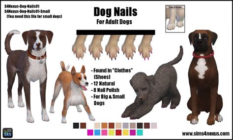 Dog Nails Original Content Sims 4 Nexus