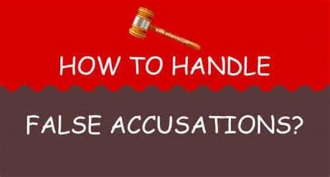 How To Handle False Accusations
