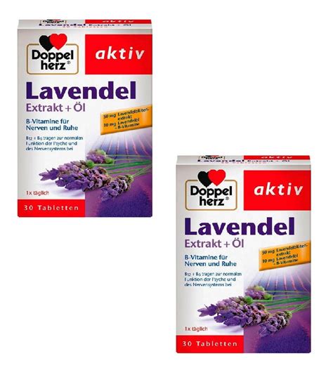 2xpack Doppelherz Active Lavender Extract Oil 60 Tablets Eurodealshop