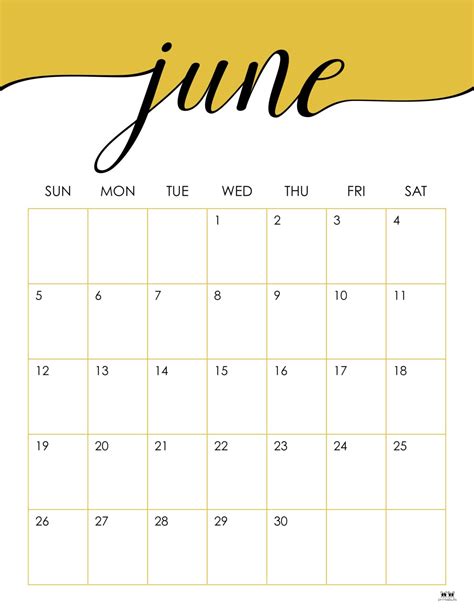 June 2022 Calendars 25 Free Printables Printabulls