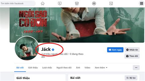 Fanpage Của Jack Bất Ngờ đổi Tên Thành Jáck