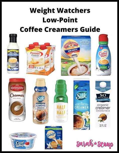 Weight Watchers Low Point Coffee Creamers Guide Sarah Scoop