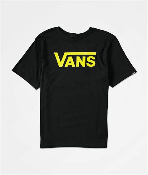 Vans Boys Classic Black And Yellow T Shirt Zumiez Yellow T Shirt