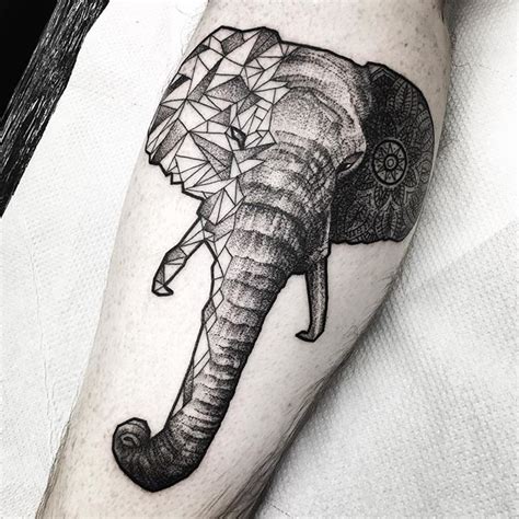 sacred geometry geometric elephant tattoo best tattoo ideas