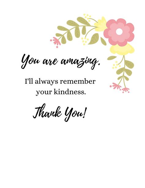 Thank You Printable Card Thank You For Everything Card Thank Etsy Artofit